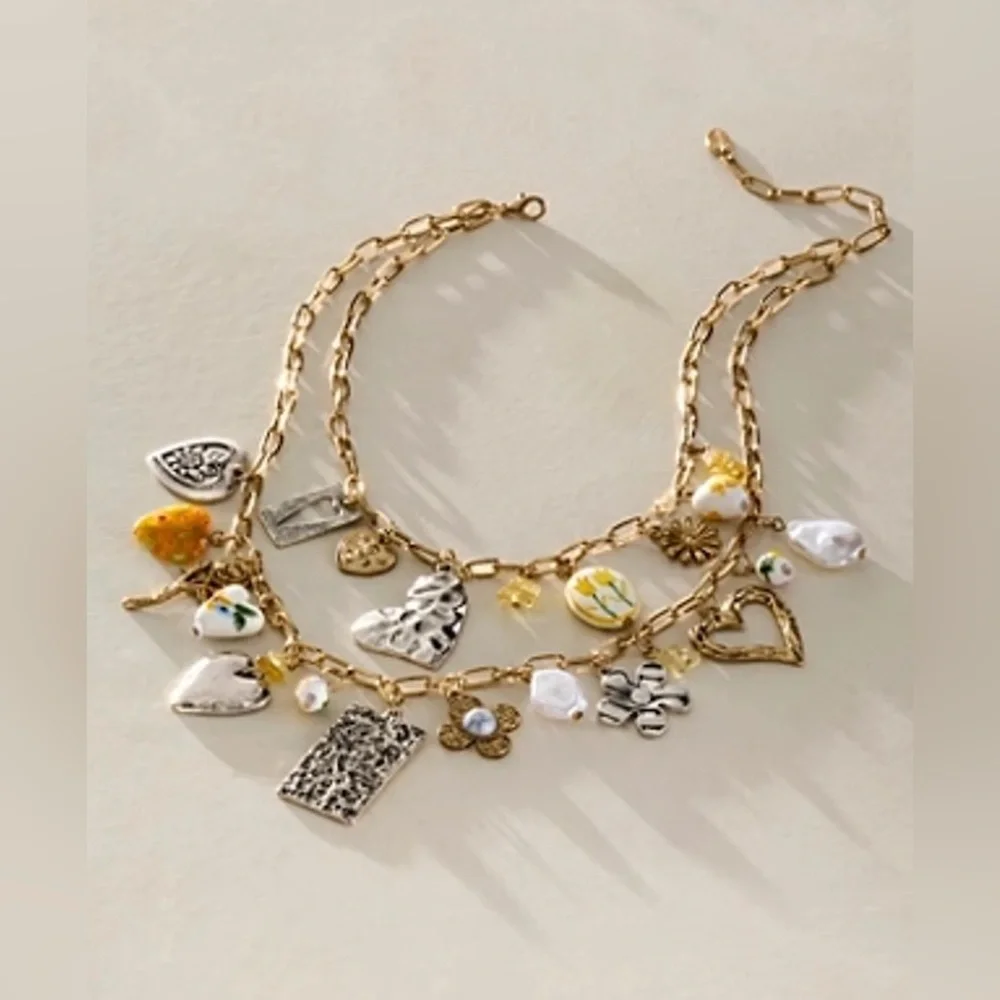 Free People Maxamillion Charm Necklace